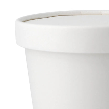 Paper Lids for 4oz-16oz for Ice Cream Tubs, white