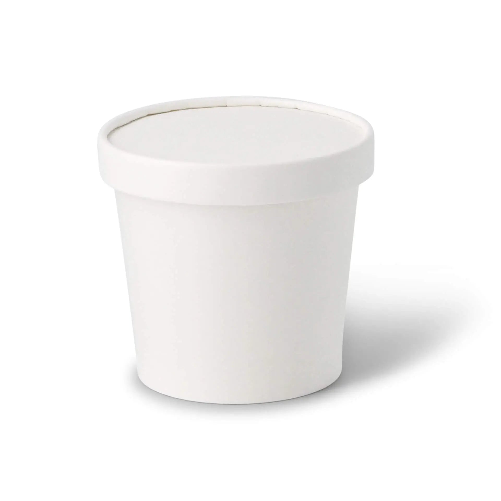 Paper Lids for 4oz-16oz for Ice Cream Tubs, white