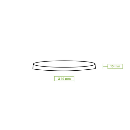 Paper Lids for 4oz-16oz for Ice Cream Tubs, white