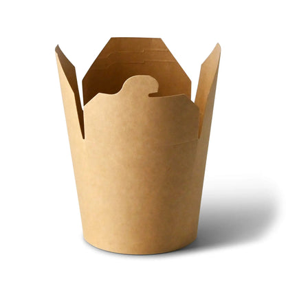 Noodle Boxes 650 ml, kraft, PLA-coated