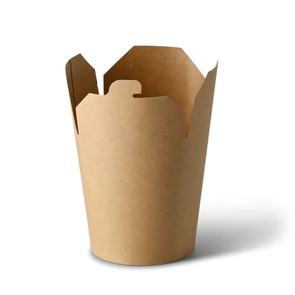 Noodle Boxes 800 ml, kraft, PLA-coated