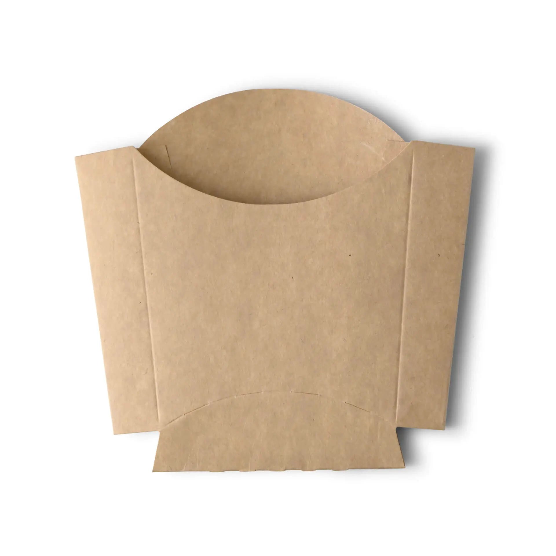 Cardboard chips scoops 8.5 x 5 x  9.5 cm, kraft