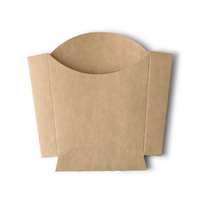 Cardboard chips scoops 8.5 x 5 x  9.5 cm, kraft