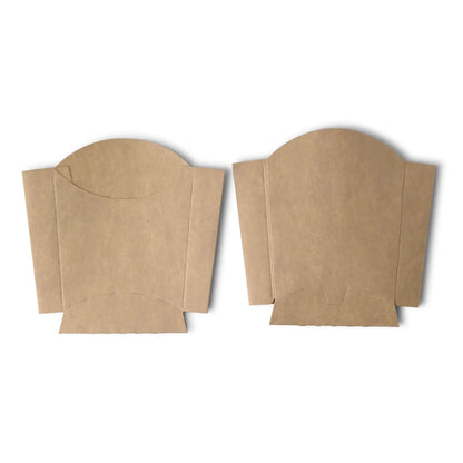 Cardboard chips scoops 8.5 x 5 x  9.5 cm, kraft