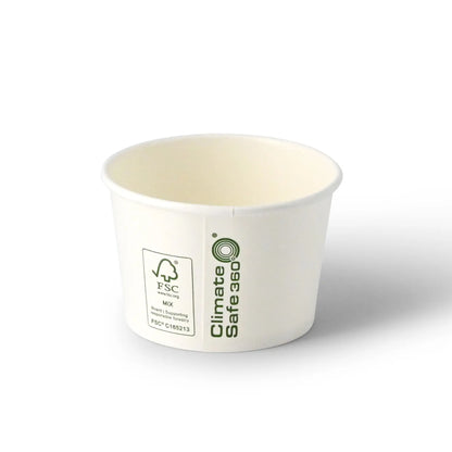 Ice cream cup made of cardboard, 75 ml, max. 130 ml, Ø 76 mm, white