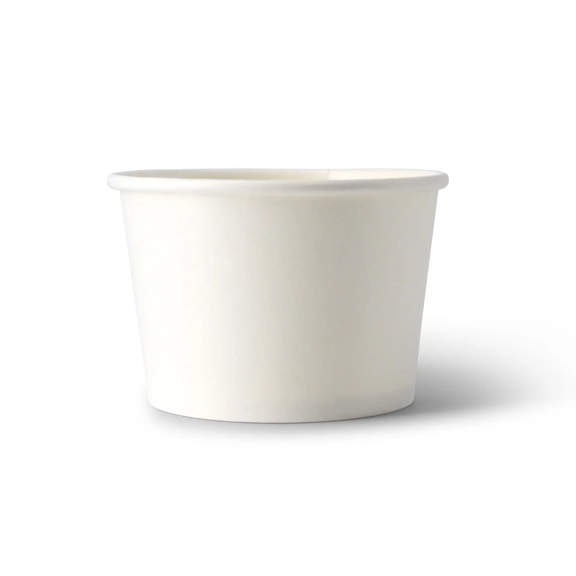 Ice cream cup made of cardboard, 75 ml, max. 130 ml, Ø 76 mm, white