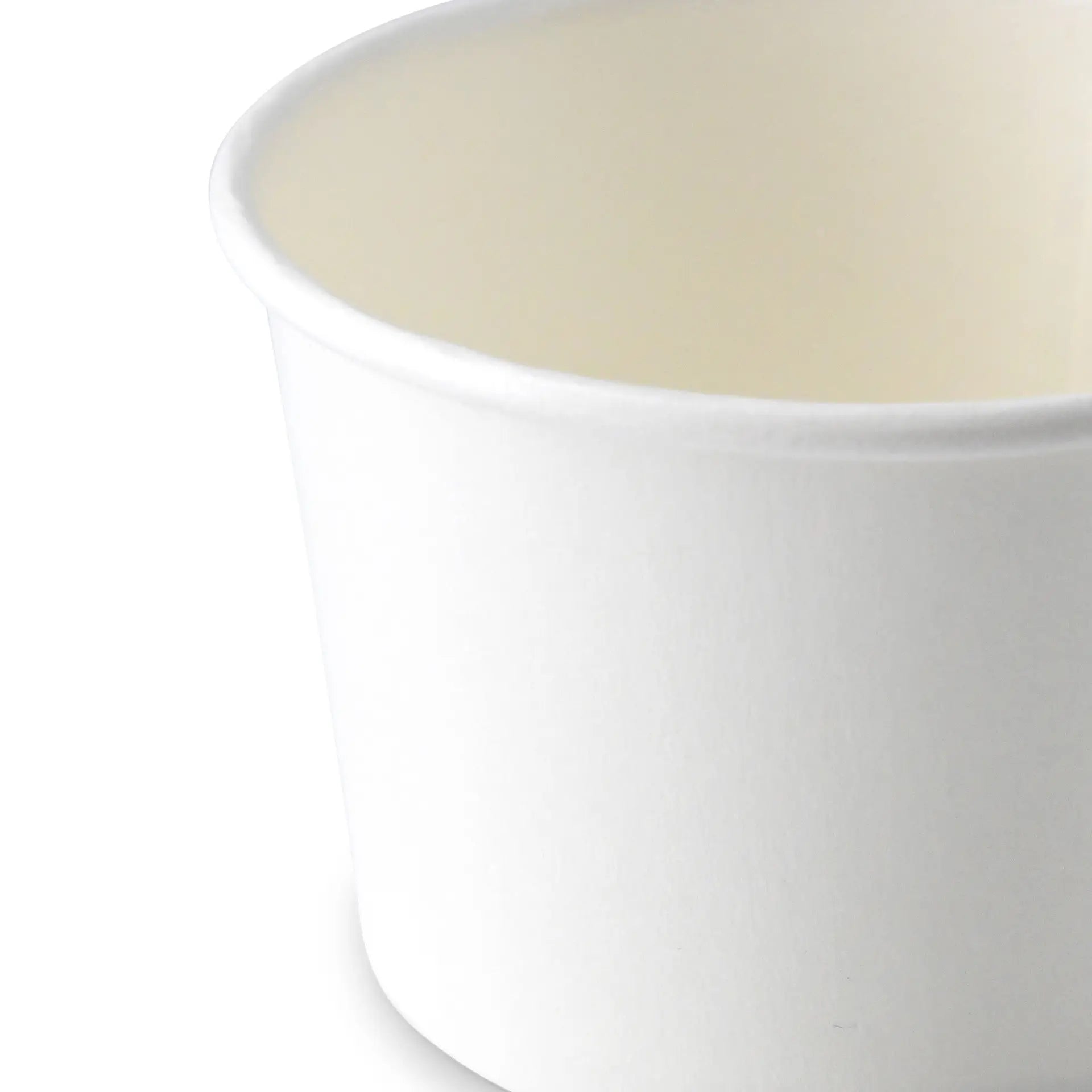 Ice cream cup made of cardboard, 75 ml, max. 130 ml, Ø 76 mm, white