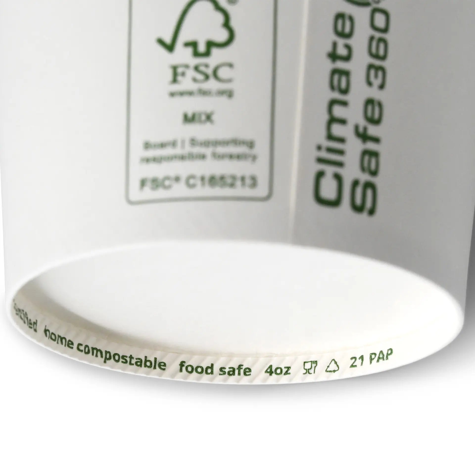 Ice cream cup made of cardboard, 75 ml, max. 130 ml, Ø 76 mm, white