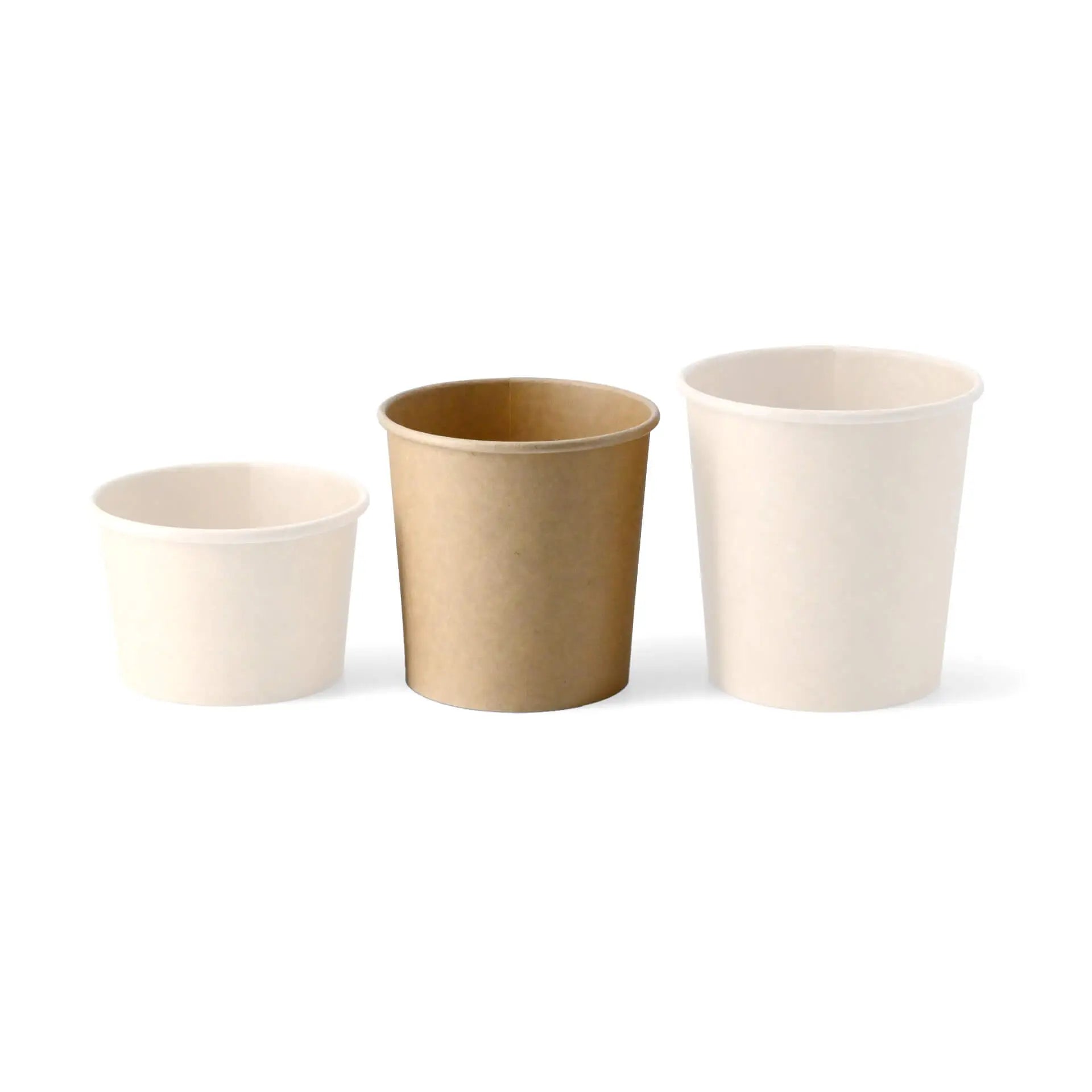 Suppenbecher to go aus Karton (bio-beschichtet) 300 ml / 12 oz, Ø 90 mm, braun