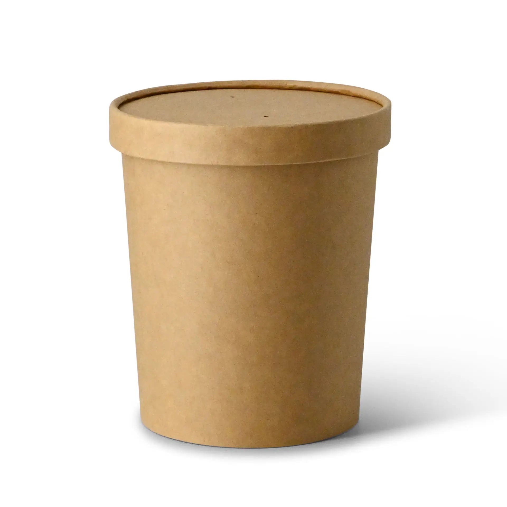 Soup cup to go made of cardboard (Premium) 800 ml / 32 oz, Ø 115 mm, brown