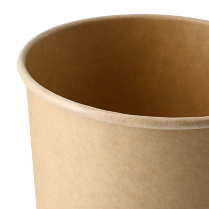 Soup cup to go made of cardboard (Premium) 800 ml / 32 oz, Ø 115 mm, brown