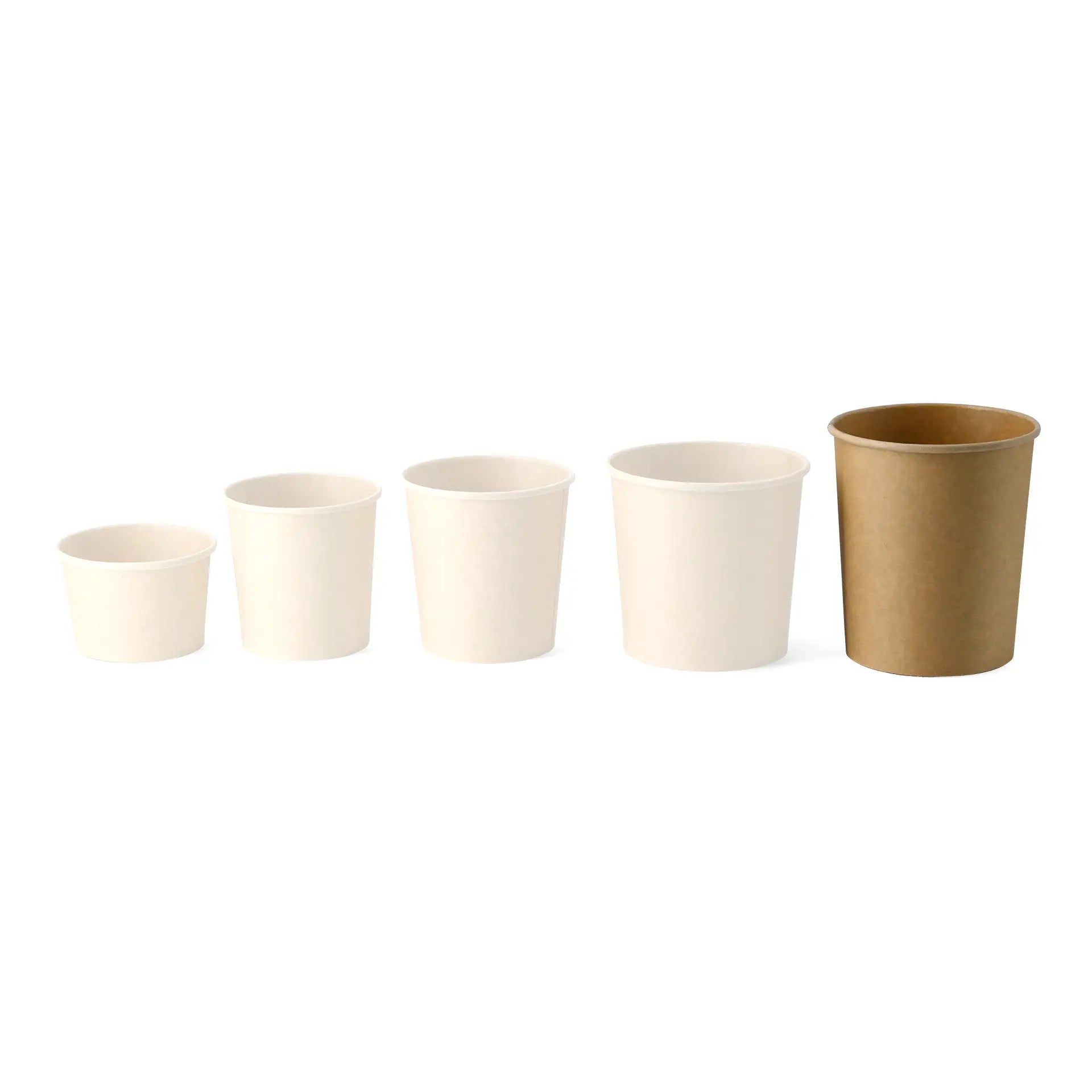 Soup cup to go made of cardboard (Premium) 800 ml / 32 oz, Ø 115 mm, brown