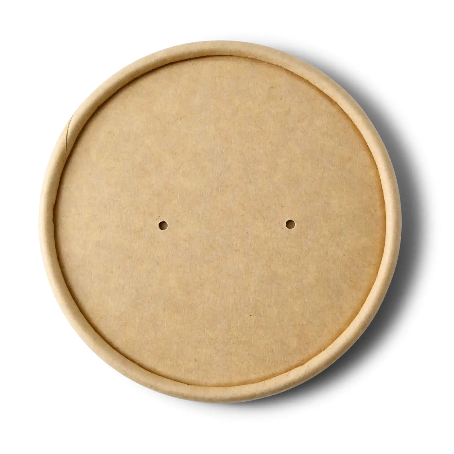 Karton-Membran-Deckel (bio-beschichtet) Ø 90 mm, braun