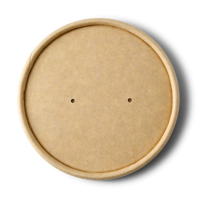 Karton-Membran-Deckel (bio-beschichtet) Ø 90 mm, braun