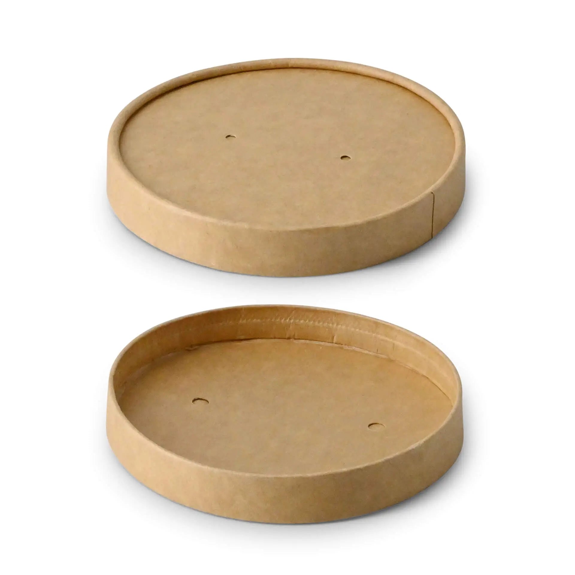 Karton-Membran-Deckel (bio-beschichtet) Ø 95 mm, braun