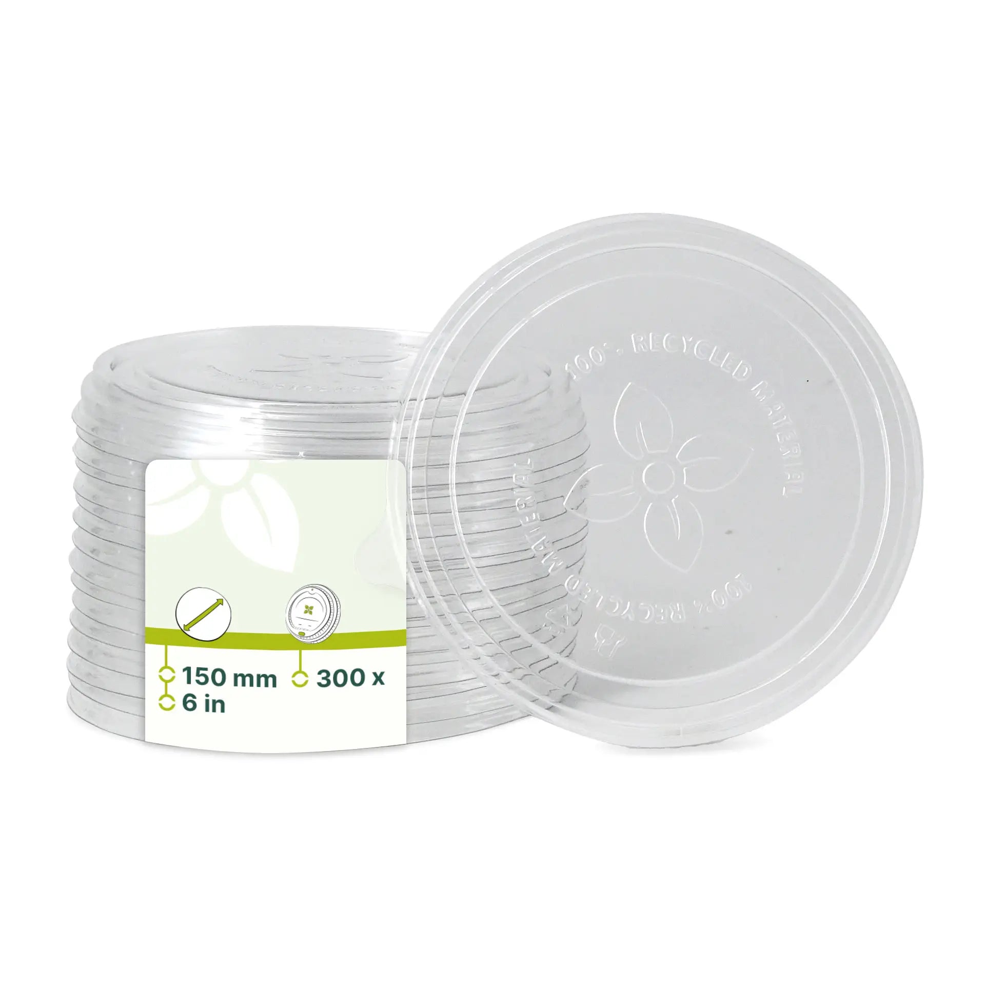 Cup lids rPET Ø 150 mm, clear