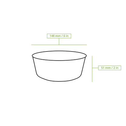 Cardboard Bowl / Salad Bowl 400 ml, Ø 150 mm, brown, round