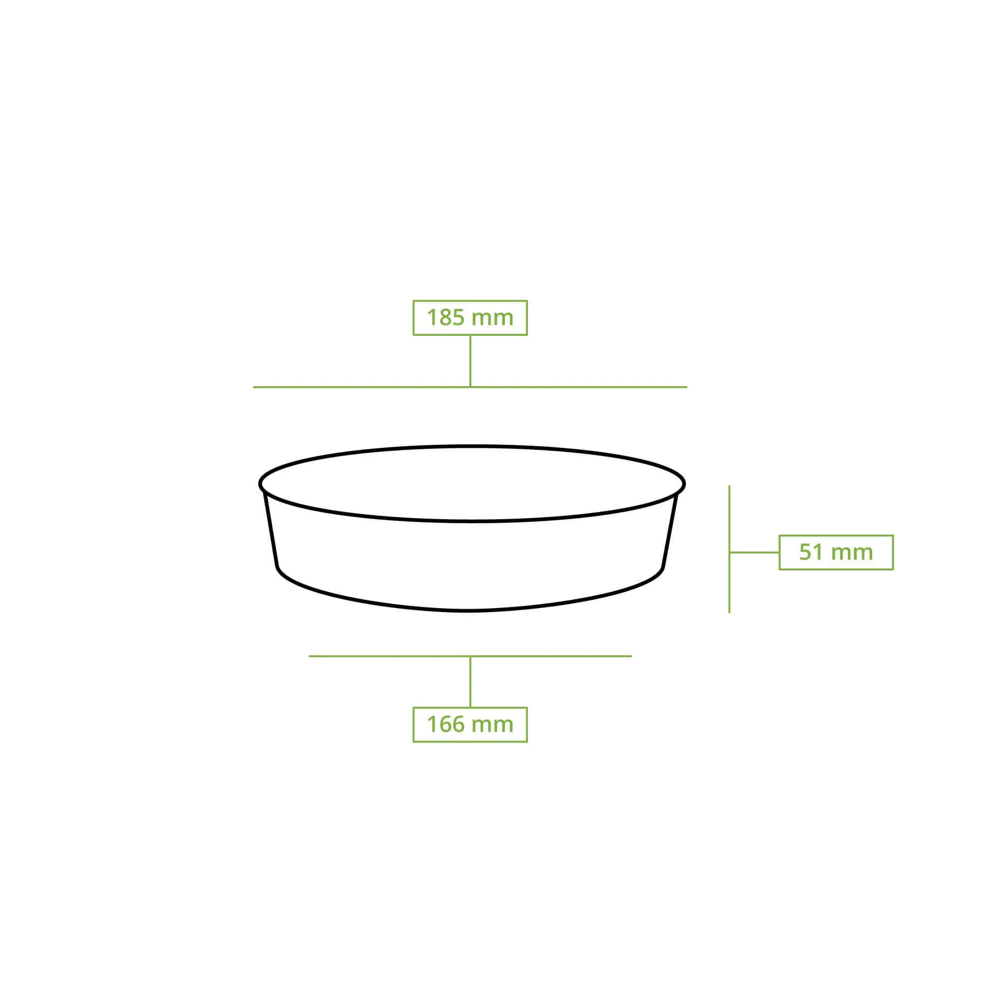 Premium-cardboard bowls 700 ml, Ø 185 mm brown, round