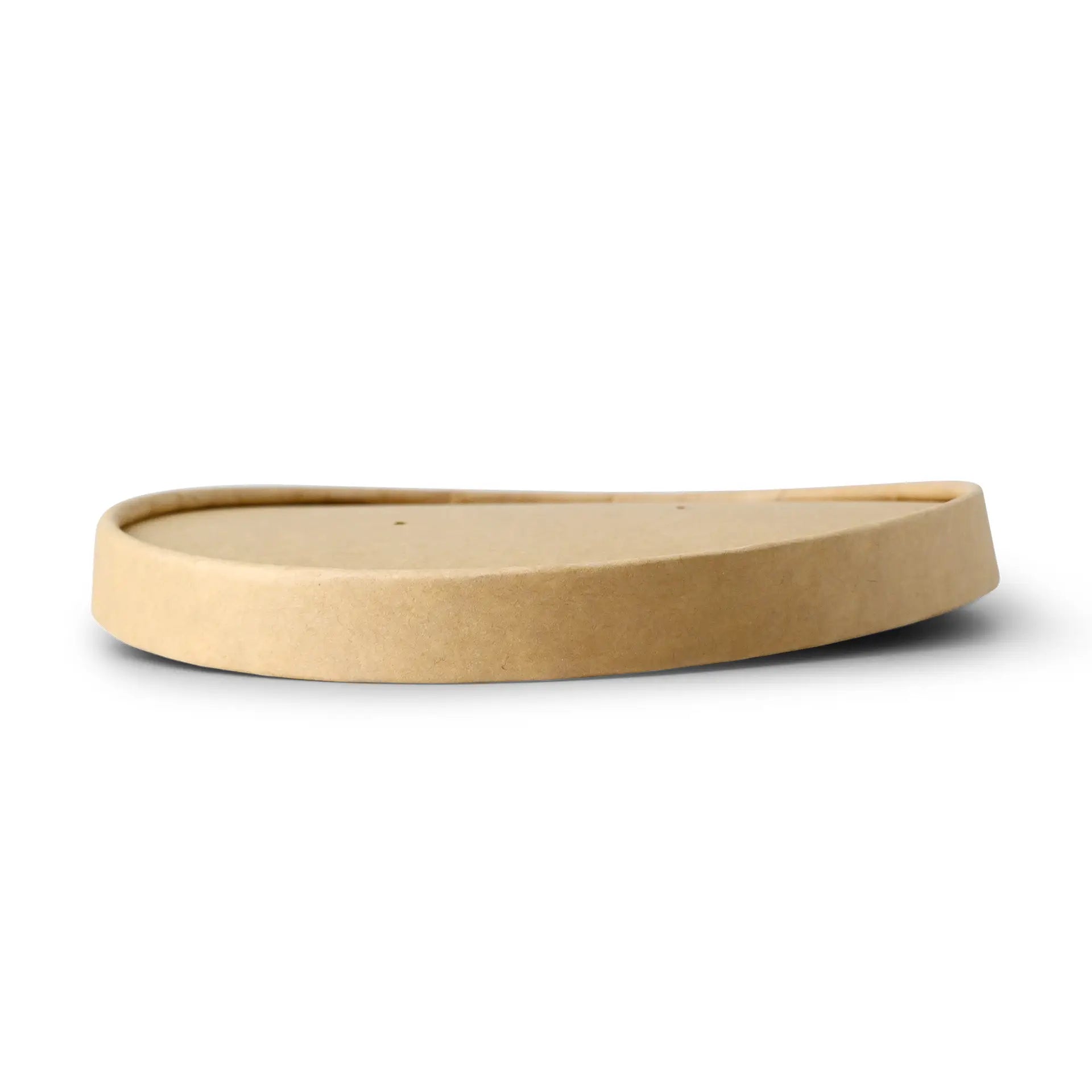 Cardboard-membrane lids Ø 150 mm, brown, PLA-coated