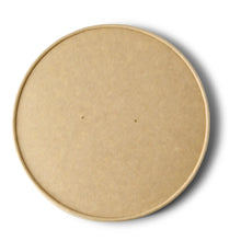 Cardboard-membrane lids Ø 185 mm, brown, PLA-coated