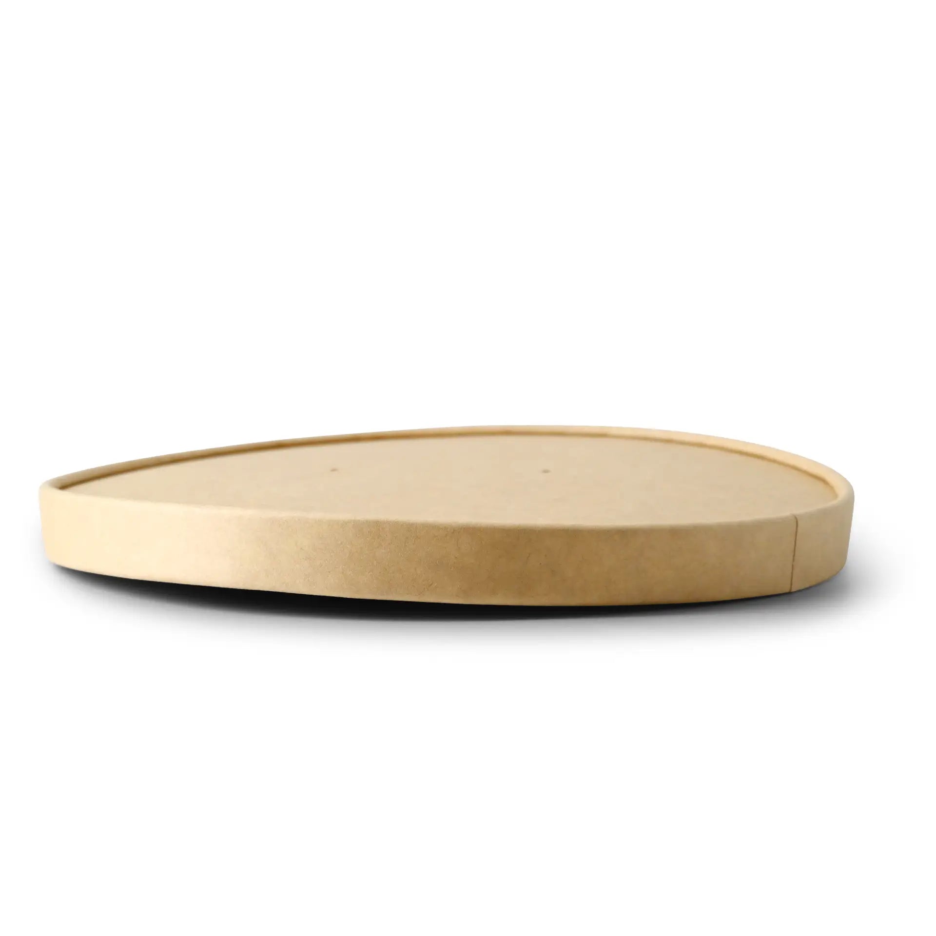 Cardboard-membrane lids Ø 185 mm, brown, PLA-coated