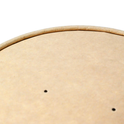 Paper cup lids membrane Ø 185 mm, brown, PLA-coated