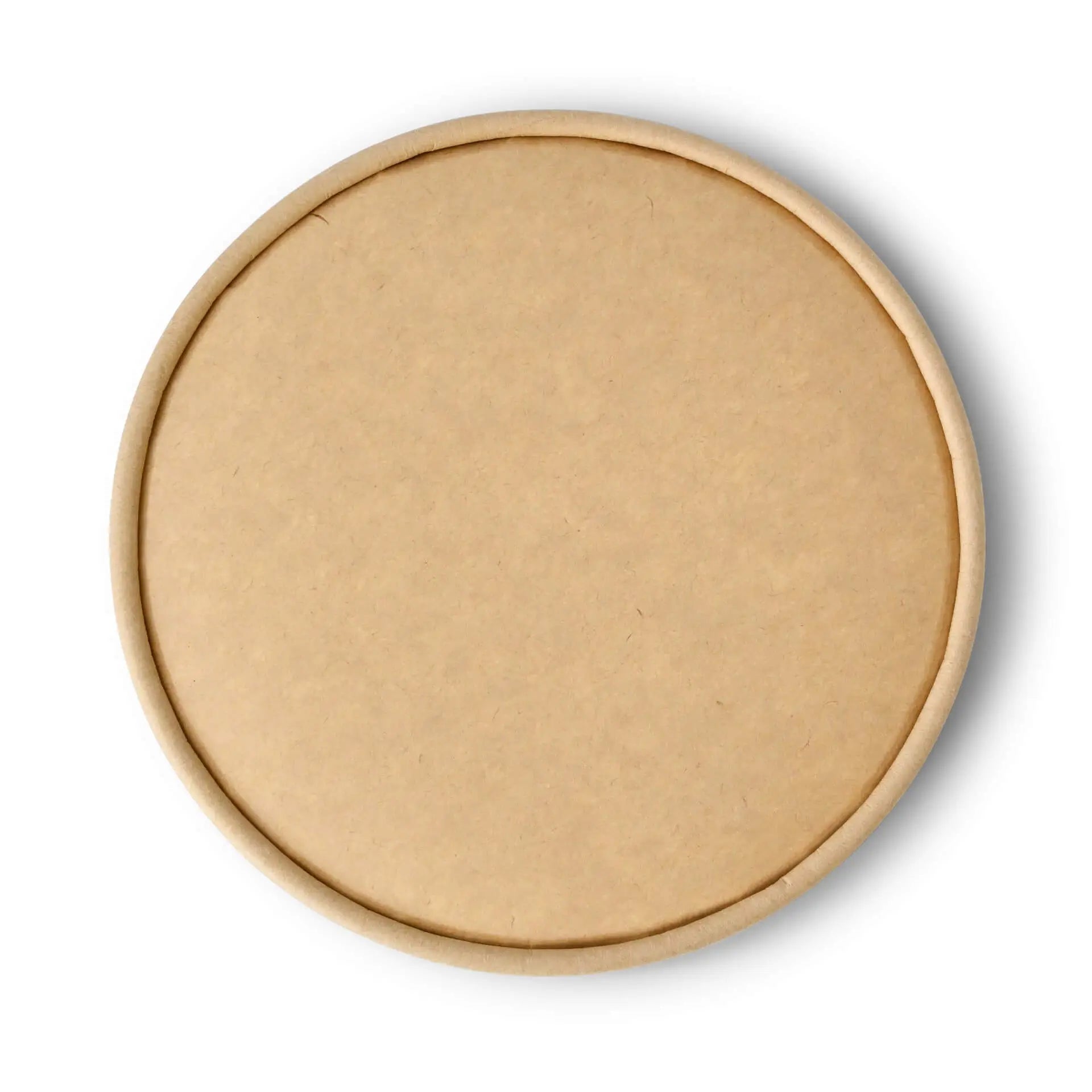 Cardboard-lids Ø 150 mm, brown, PLA-coated
