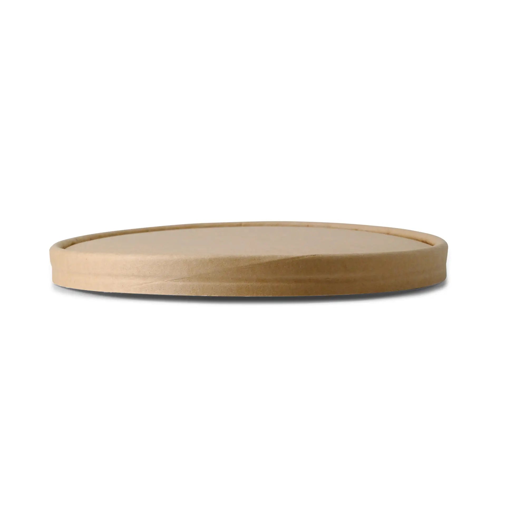 Cardboard-lids Ø 185 mm, brown, PLA-coated