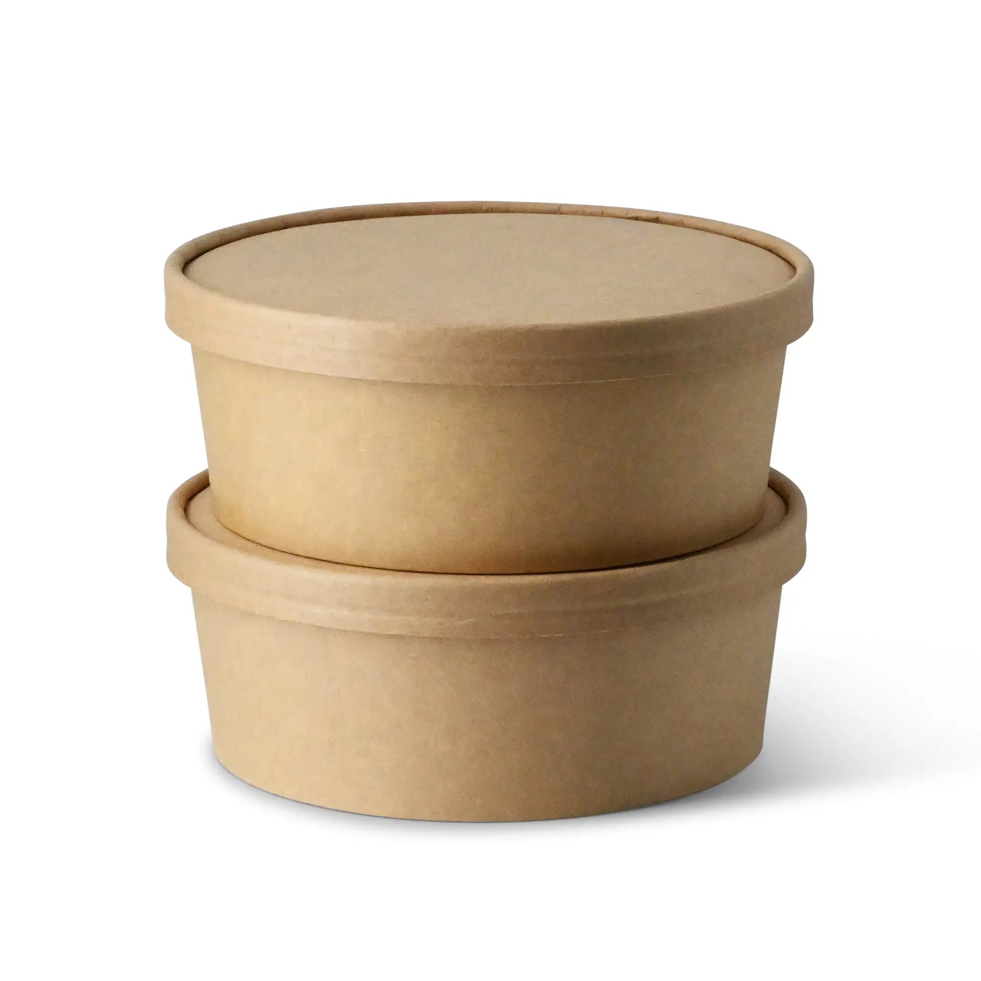 Cardboard-lids Ø 185 mm, brown, PLA-coated