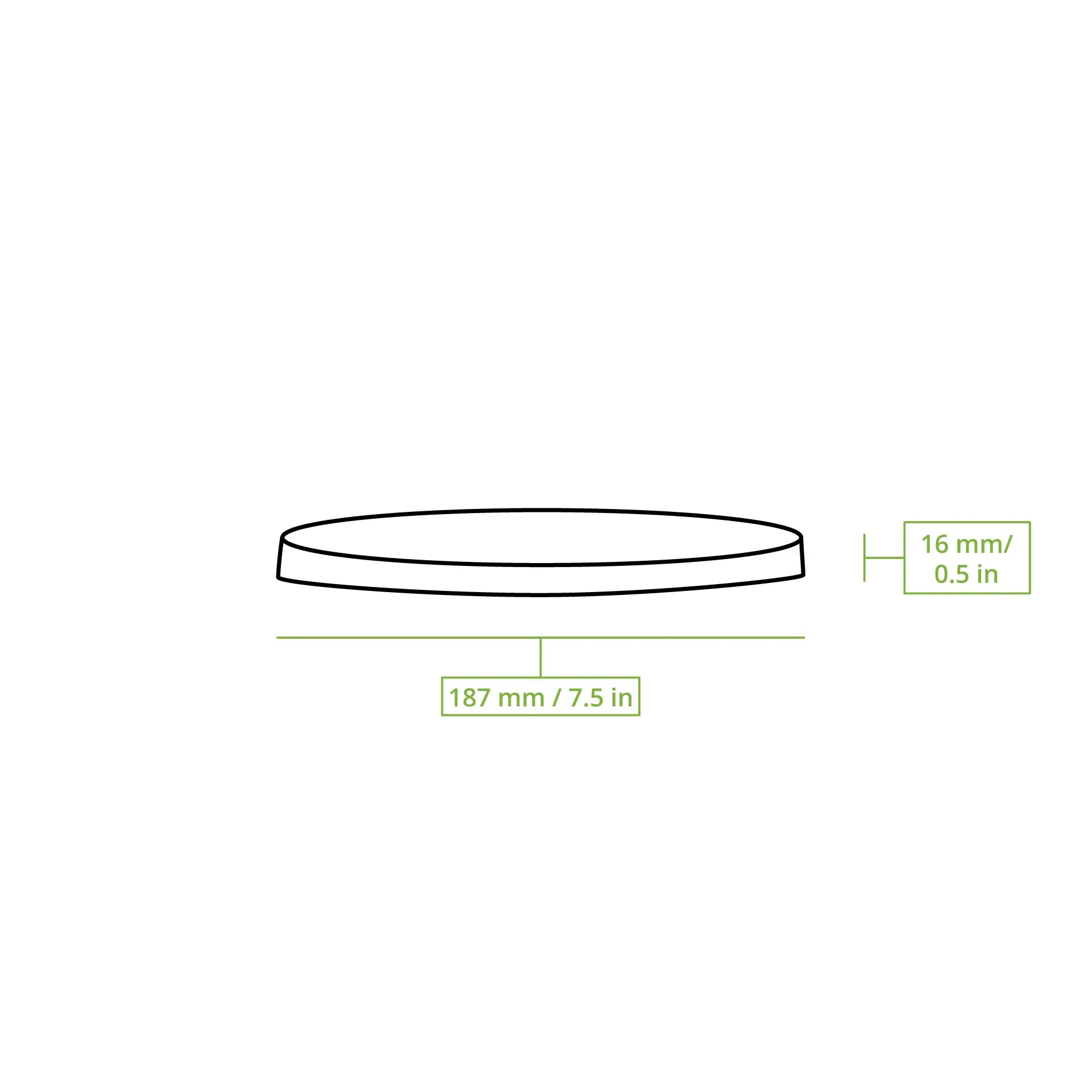 Cardboard-lids Ø 185 mm, brown, PLA-coated
