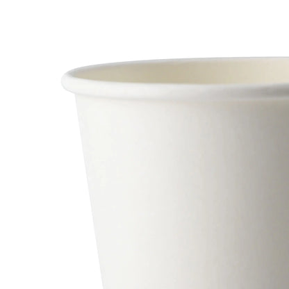 Automaten Becher "EcoUp©"- Icons, 180 ml / 7,5 oz, Ø 70 mm, einwandig, weiß, PLA-beschichtet