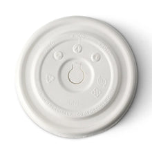 Cardboard-flat lids  Ø 90 mm, white, straw hole