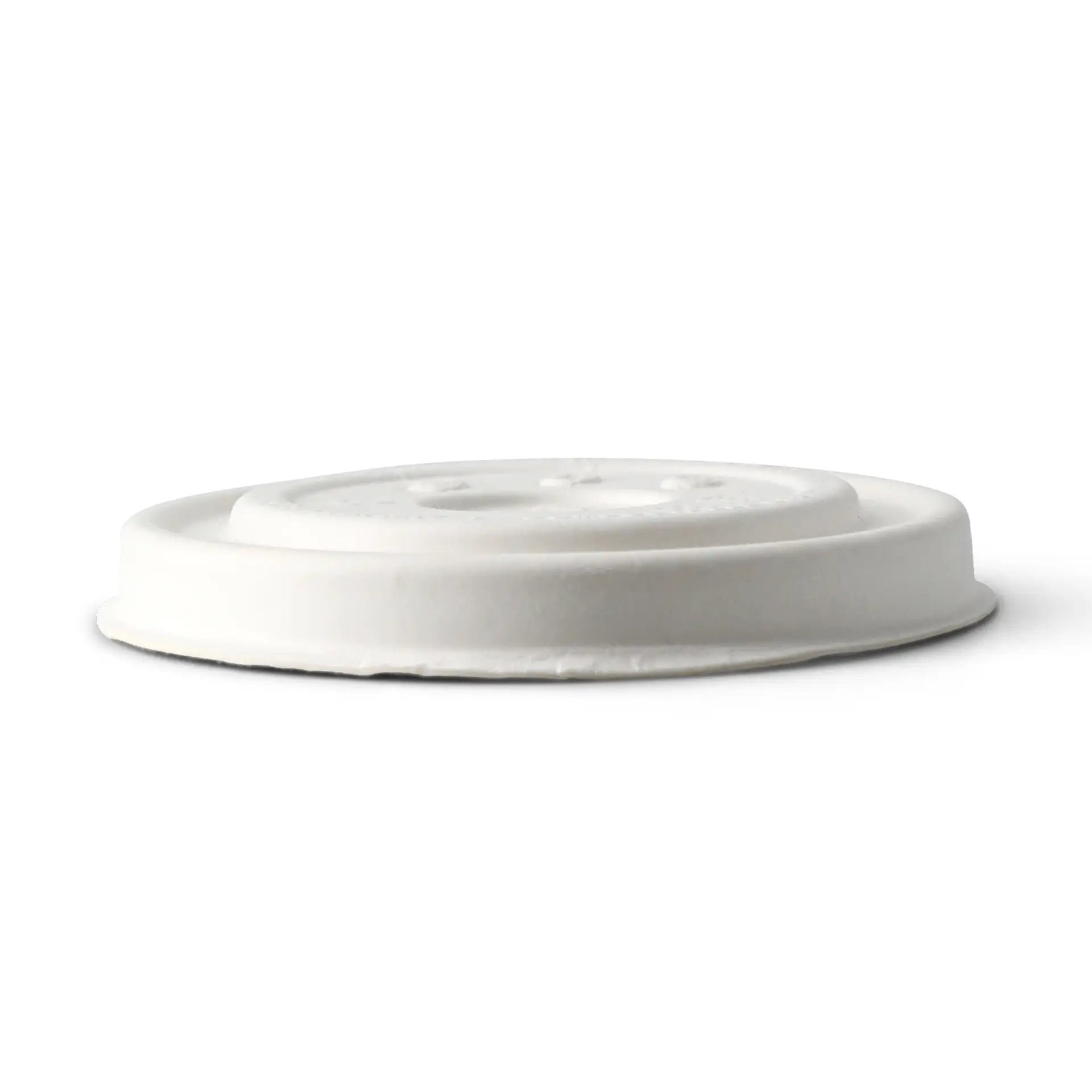 Cardboard-flat lids  Ø 90 mm, white, straw hole