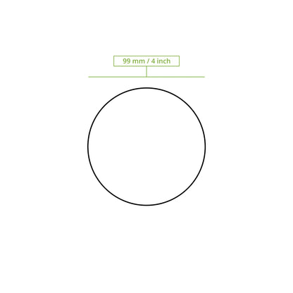Cardboard-flat lids  Ø 90 mm, white, straw hole