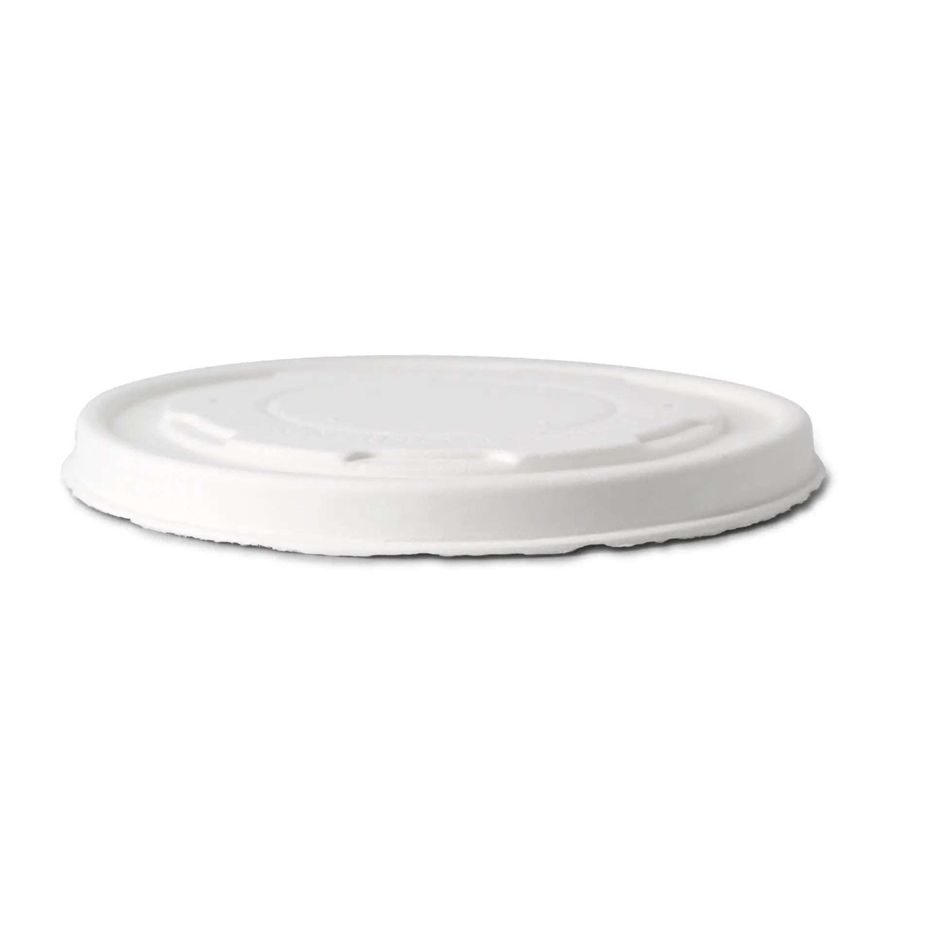 Flat cardboard lids Ø 115 mm, white, closed