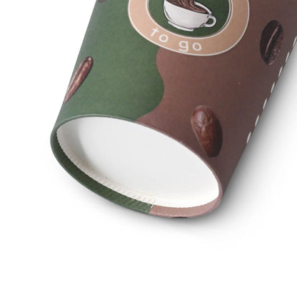 Pappbecher bedruckt "Kaffee"  200 ml / 8 oz, Ø 80 mm