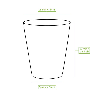 11 oz Reusable coffee cup, Ø 80 mm, PP, transparent