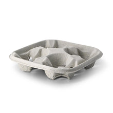Becherträger (4er) aus Pappe, braun