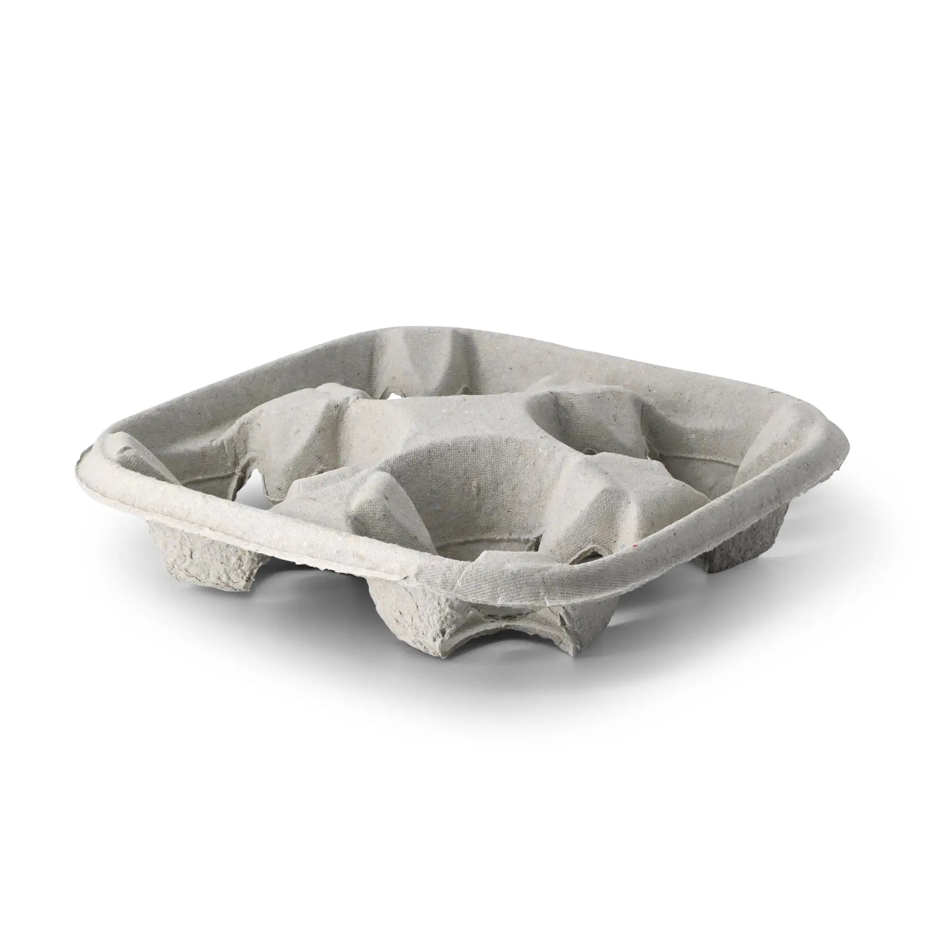 Becherträger (4er) aus Pappe, braun