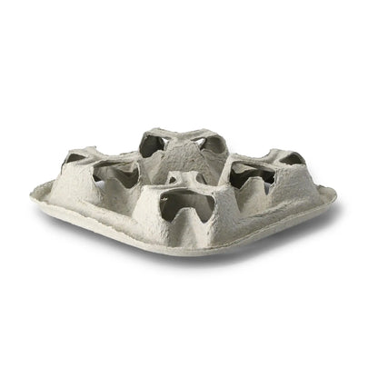Becherträger (4er) aus Pappe, braun