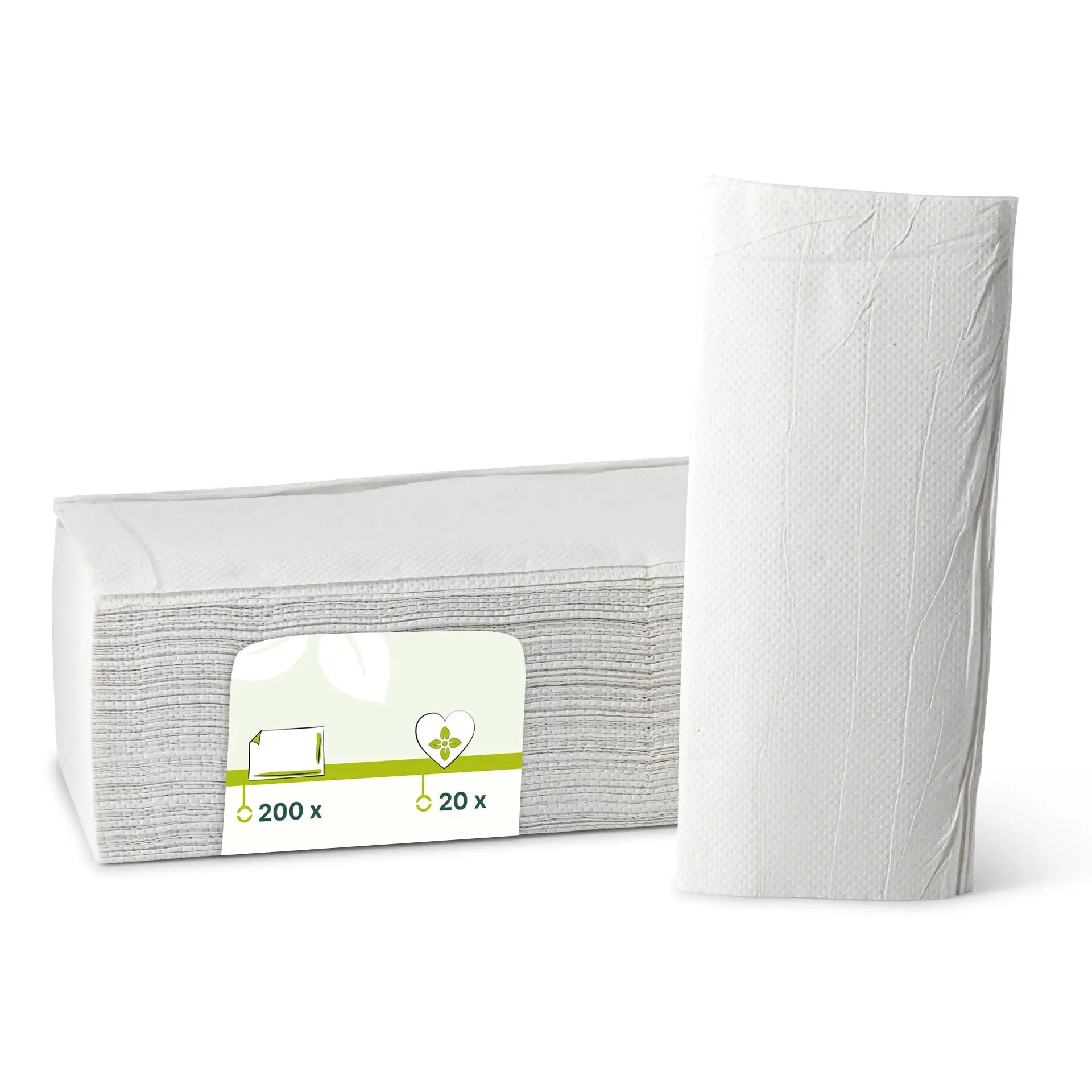 rPaper folded towels, 2-ply, V-fold, 200 sheets