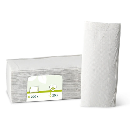rPaper folded towels, 2-ply, V-fold, 200 sheets
