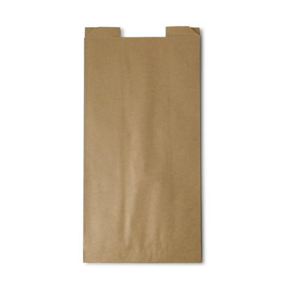 Kraft bags with window L, 20 + 11 x 41 cm, kraft