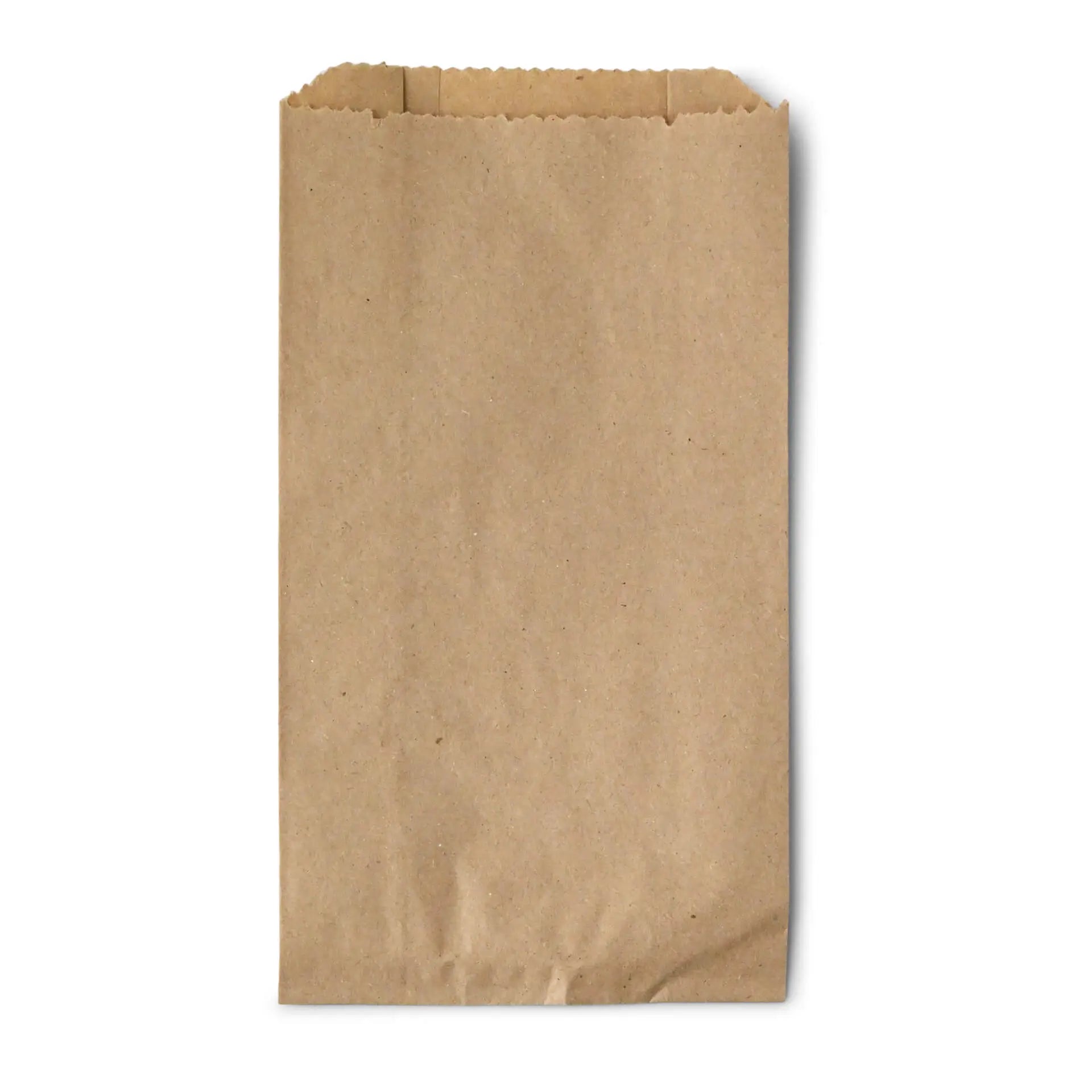 Flachbeutel aus Papier 10 x 5 x 19 cm, braun