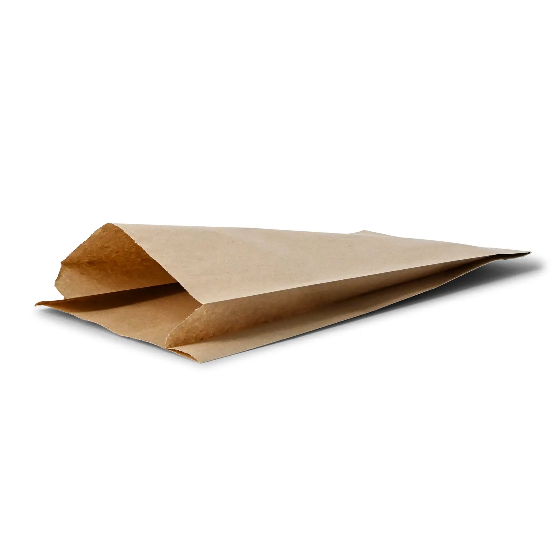 Flachbeutel aus Papier 15 x 6 x 29 cm, braun