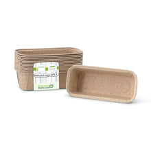 Baking moulds made from cocoa paper 16 × 5.5 × 5 cm, rectangular, brown