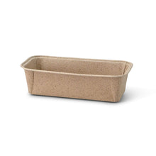 Baking moulds made from cocoa paper 20 × 7 × 6 cm, rectangular, brown