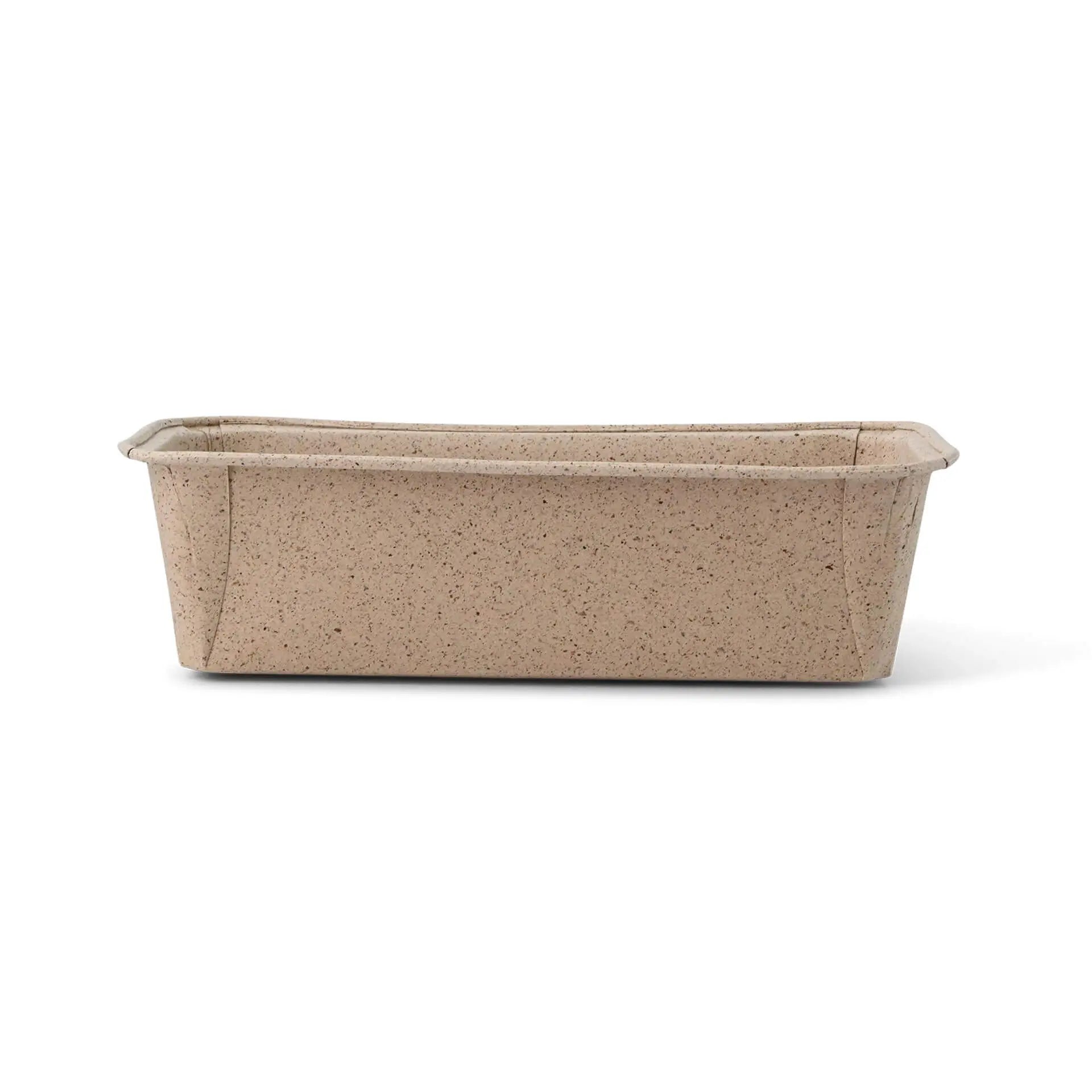 Baking moulds made from cocoa paper 20 × 7 × 6 cm, rectangular, brown