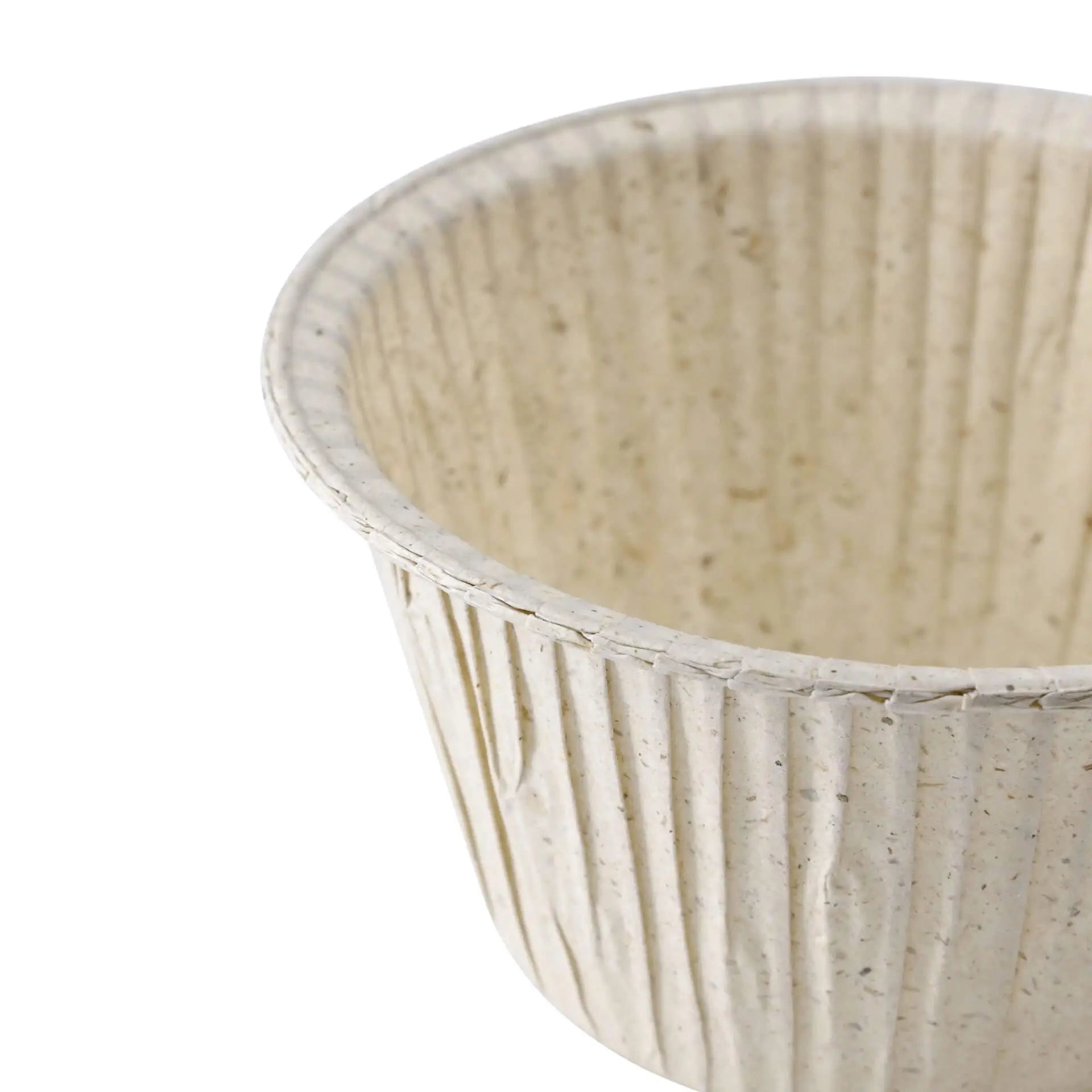 Cupcake liners made from grass paper ∅ 5 cm, round, brown