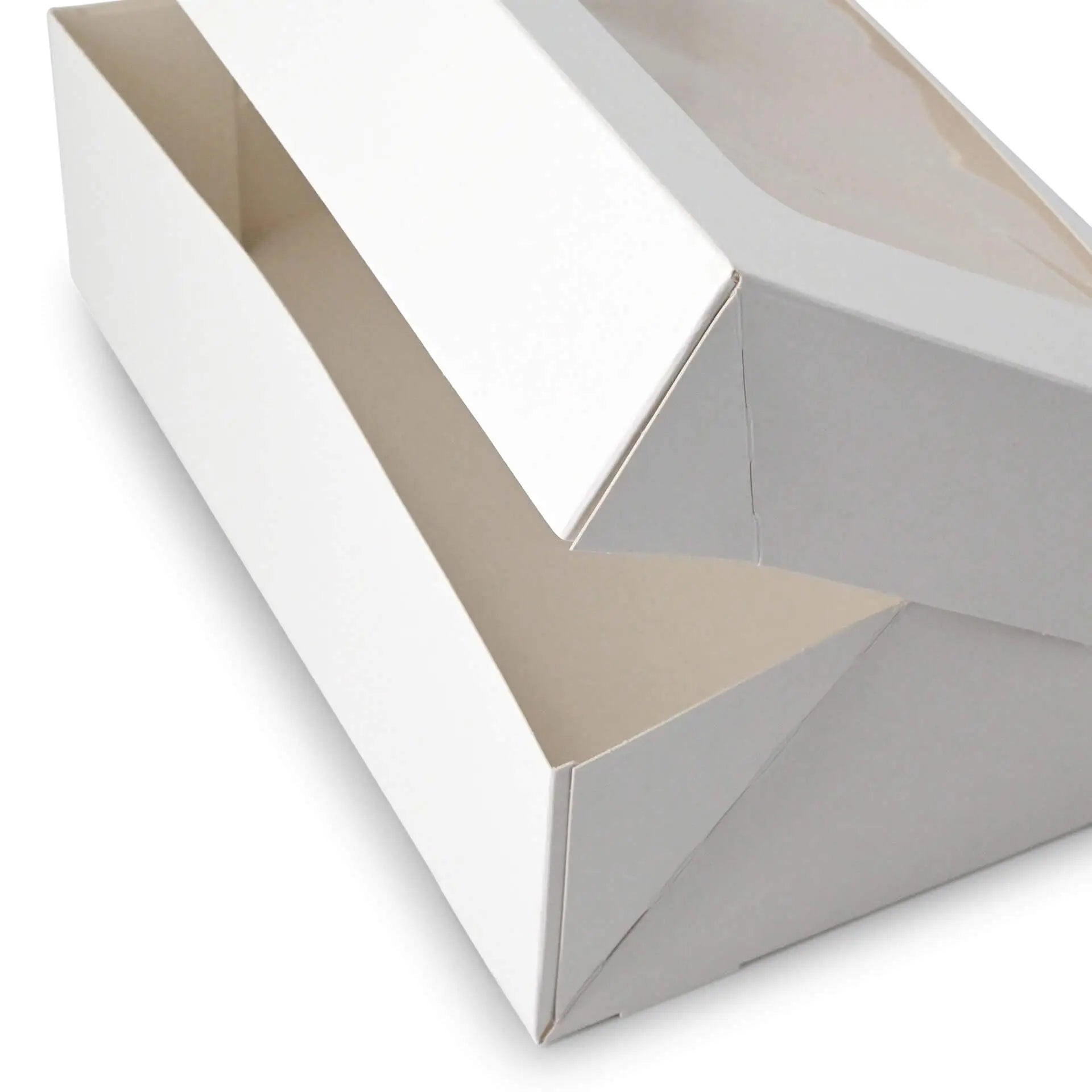 Cupcake boxes (6 pieces) with cellulose window, white